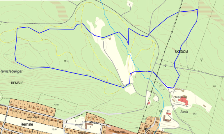 Karta över XC-led Remsle