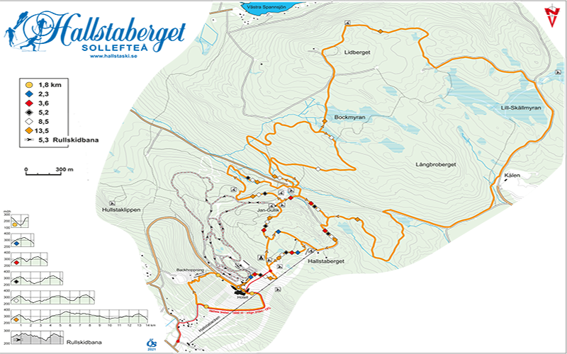Karta sommarspår för löpning och promenad 