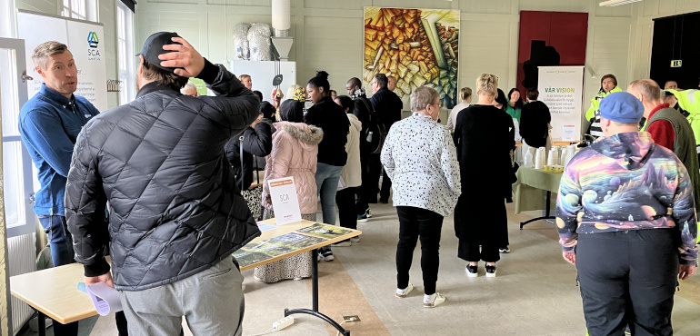 Gruppdiskussion under Socialpedagogutbildningen