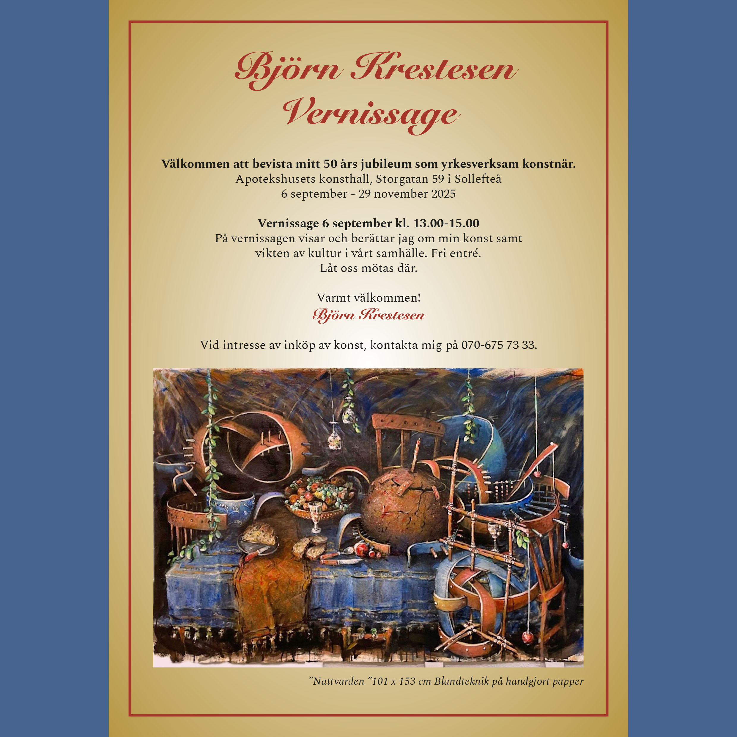 Konstnär Björn Krestesen
